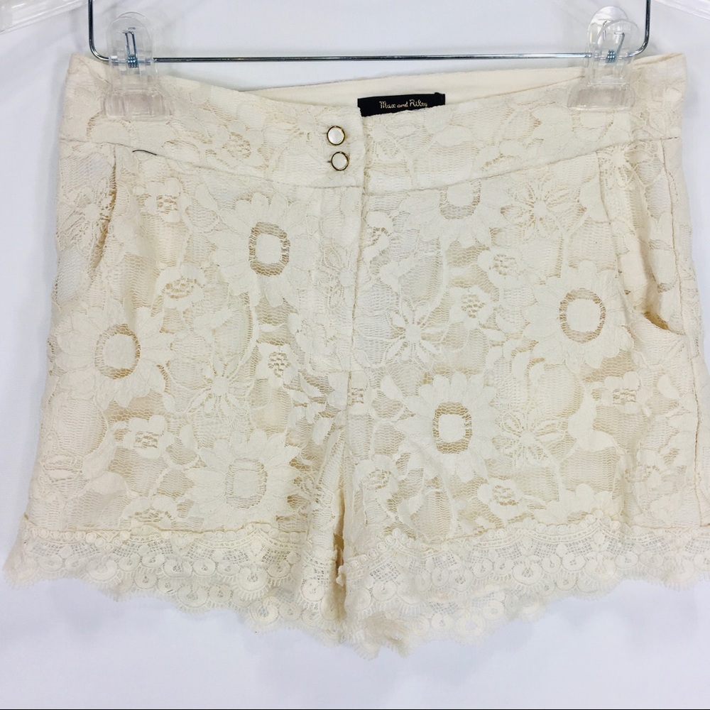 Max and Riley summer lace shorts size M